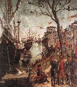 CARPACCIO, Vittore The Arrival of the Pilgrims in Cologne d Sweden oil painting reproduction